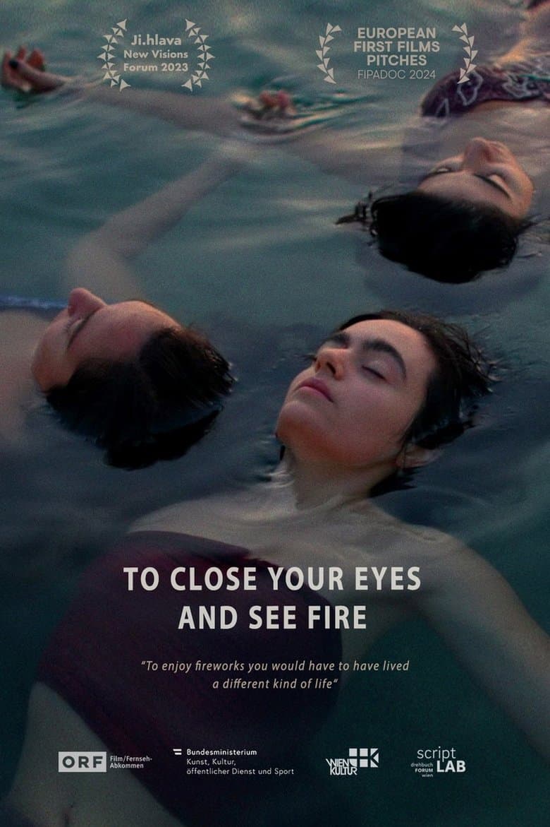 To Close Your Eyes And See Fire Backdrop